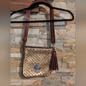Consuela Crossbody Bag Gold and Cork